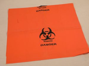 Biohazard waste bags Orange
